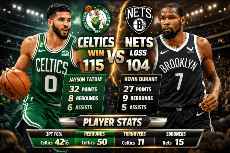 Celtics vs Brooklyn Nets Match Player Stats