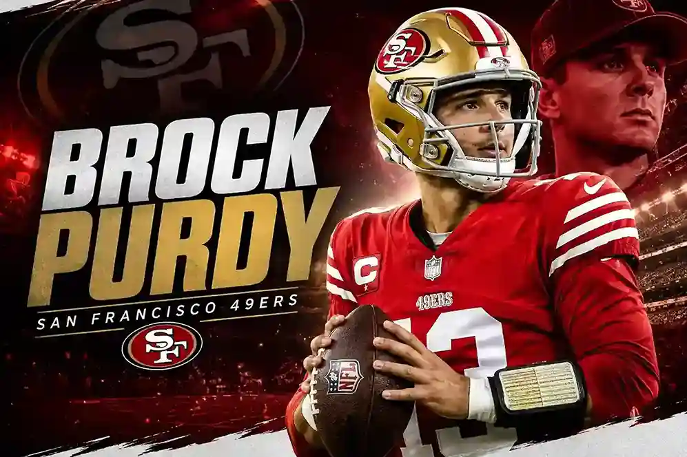 Brock Purdy wearing a San Francisco 49ers uniform