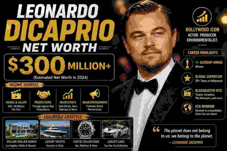 leonardo dicaprio net worth